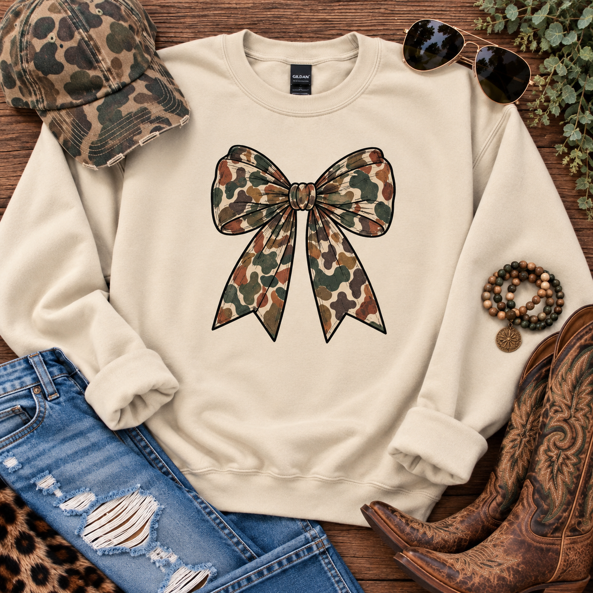 Country Camo Bow